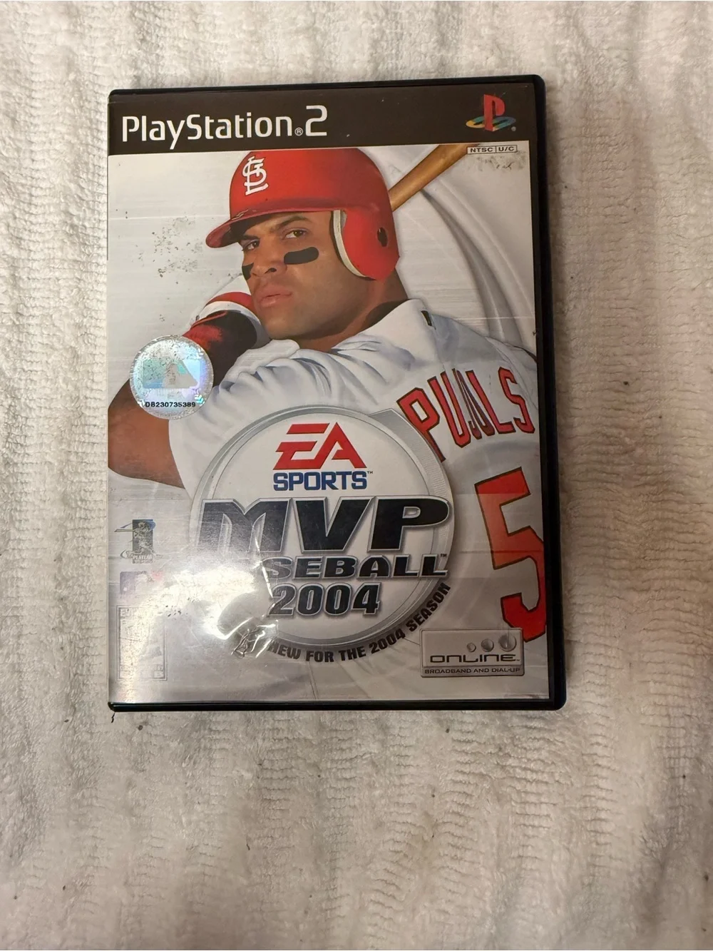 MVP Baseball 2004 PlayStation 2 Game - Red/White Jacket Cover